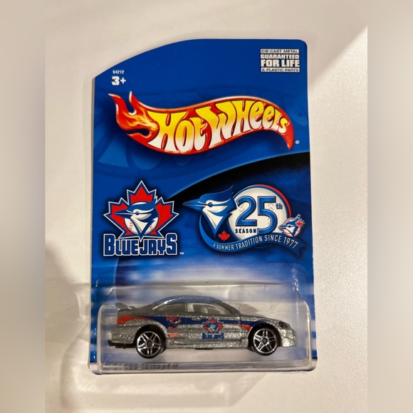 HOT WHEELS HONDA CIVIC SI W/PROTECTOR BLUE JAYS 25TH SEASON VHTF RARE JDM SILVER - Picture 1 of 4